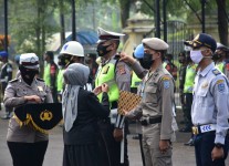 Wali Kota Banjar Pimpin Apel Gelar Pasukan, Ade : Penyekatan Larangan Mudik Upaya Pemerintah Cegah Penyebaran Covid-19
