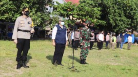 Pimpin Apel Pengamanan Idul Fitri, Bupati Jeje Wiradinata Cek Kesiapan Personel