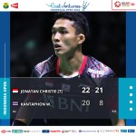 Jojo jadi Satu-Satunya Wakil Indonesia untuk Tunggal Putra  di Hari Kedua “Indonesia Open 2022” 