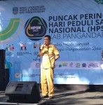 Hadiri Peringatan HPSN 2023, Wabup Ikuti Gerakan Bersih-bersih Pantai