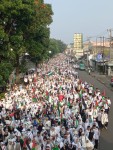 Ribuan Massa di Kota Cimahi Longmarch Bela Palestina