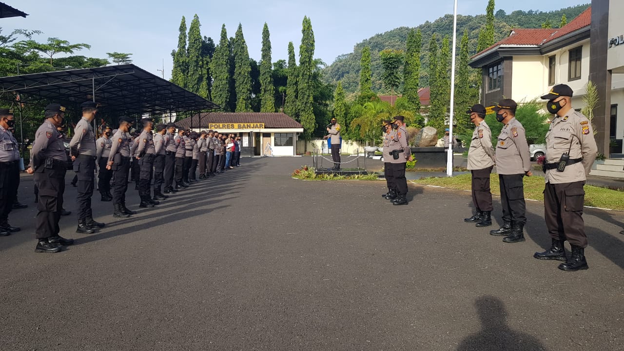 Seiring Perkembangan Situasi, Ratusan Personel Polres Banjar Dilatih Panggilan Luar Biasa