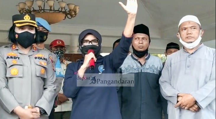 Pasca Ricuh, Wali Kota Banjar Akhirnya Temui Ratusan Massa Aksi di Pendopo