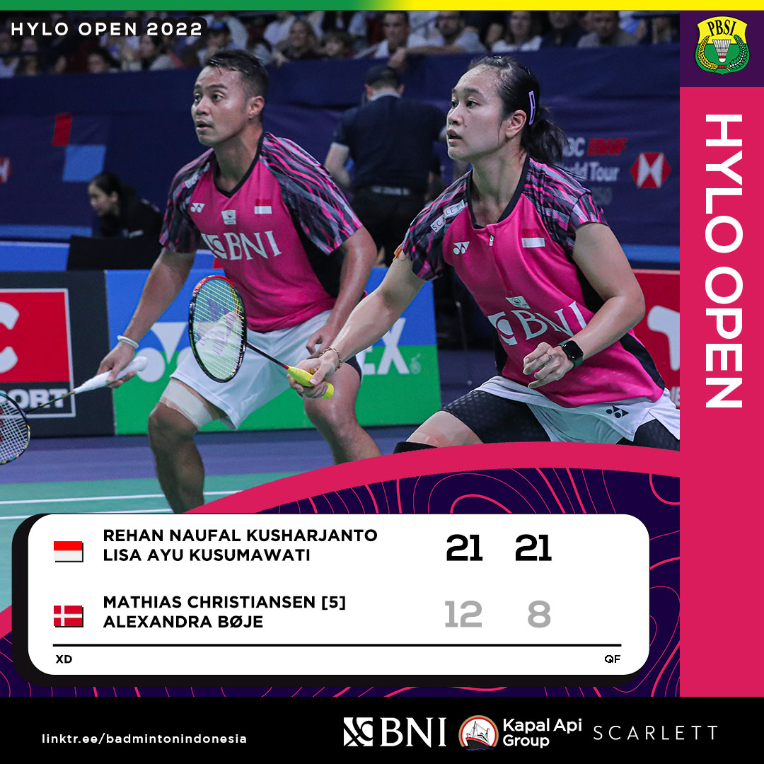 Hylo Open 2022: 3 Wakil Indonesia Melaju ke Babak Semifinal 