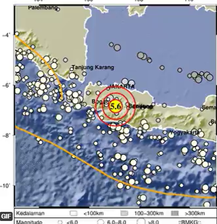 Gempa Bumi 5.6 SR Guncang Cianjur 
