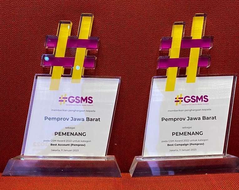 Jawa Barat Raih Dua Penghargaan GSM Award 2022