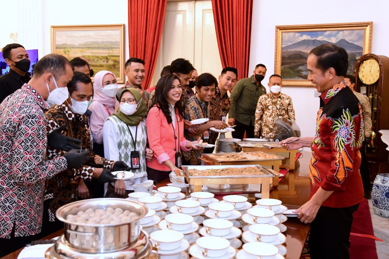 Presiden Jokowi Silaturahmi dengan Wartawan Istana